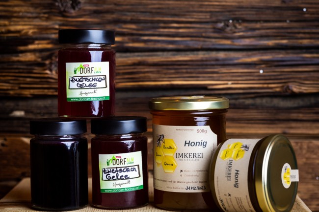 Marmelade & Honig aus dem Dorfladen Flachau